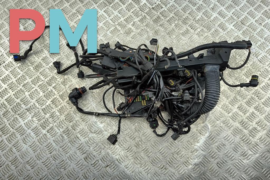 проводка двигателя BMW 7 серия E65/E66/E67 2003, 4.4 л., бензин, АКПП, зелёный, седан, 7520803, 7516829 - фото №1