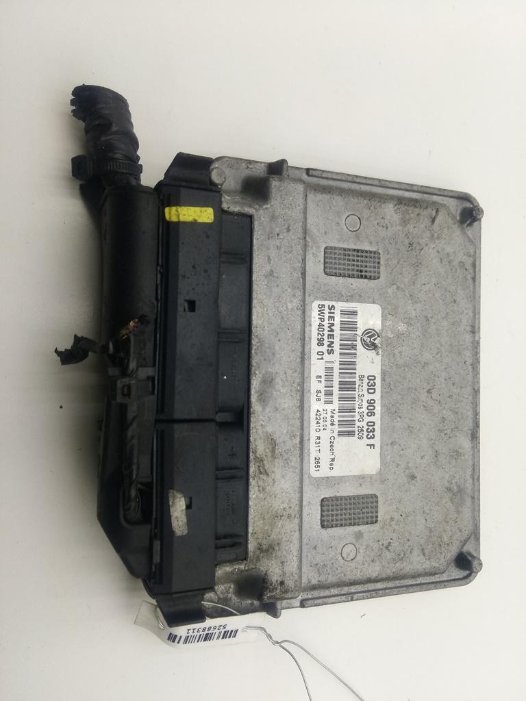 ЭБУ Volkswagen Polo 4 поколение 2004, 1.2 л., бензин, МКПП, серый, хетчбэк 3 дв., 03D906033F - фото №1