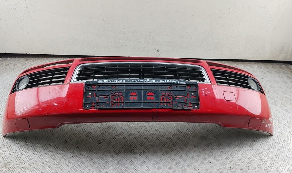 бампер передний Audi A4 B6 2003, дизель, красный, универсал, 8E0807437