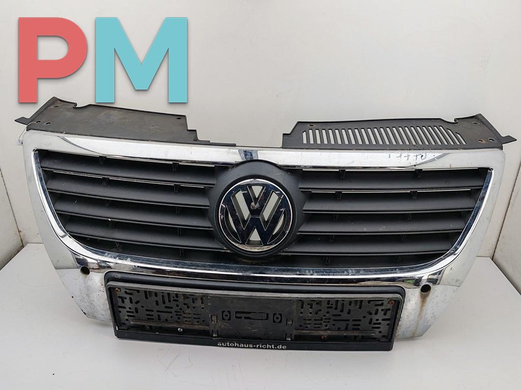 решетка радиатора Volkswagen Passat B6 2005, серый, универсал, 3C0853651 - фото №1