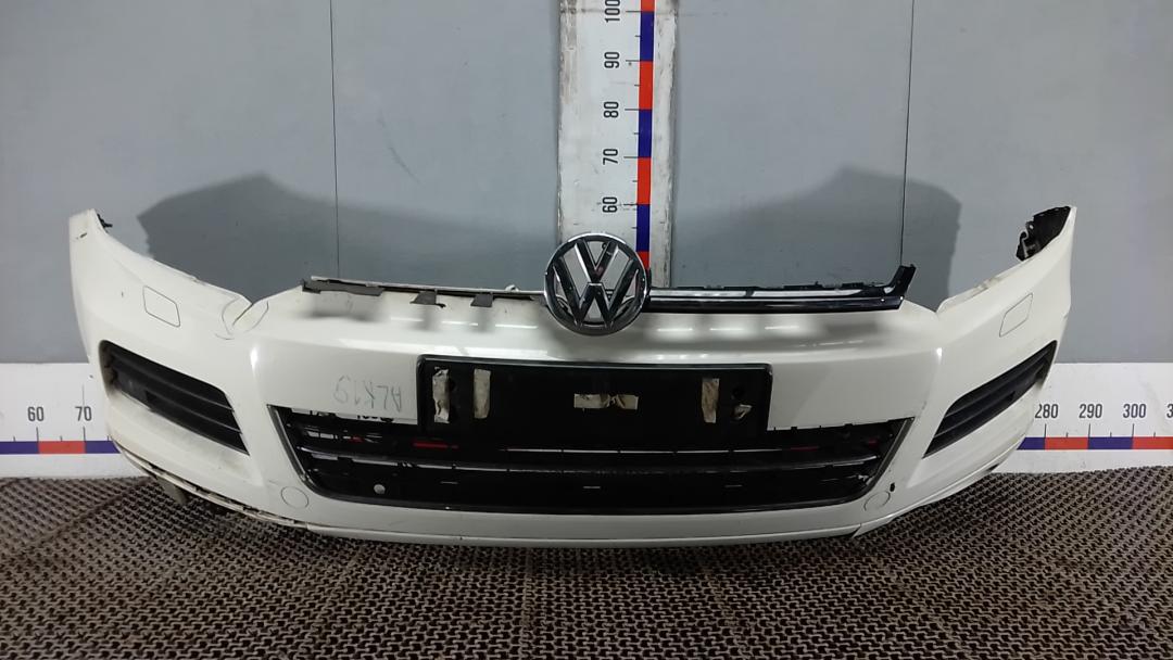 бампер передний Volkswagen Touareg 2 поколение 2011, 3.0 л., V6 TDI, дизель, АКПП, внедорожник 5 дв. - фото №1