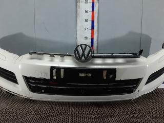 бампер передний Volkswagen Touareg 2 поколение 2011, 3.0 л., V6 TDI, дизель, АКПП, внедорожник 5 дв.