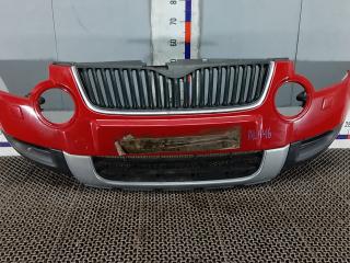 бампер передний Skoda Yeti 1 поколение 2011, 2.0 л., дизель, МКПП, внедорожник 5 дв.