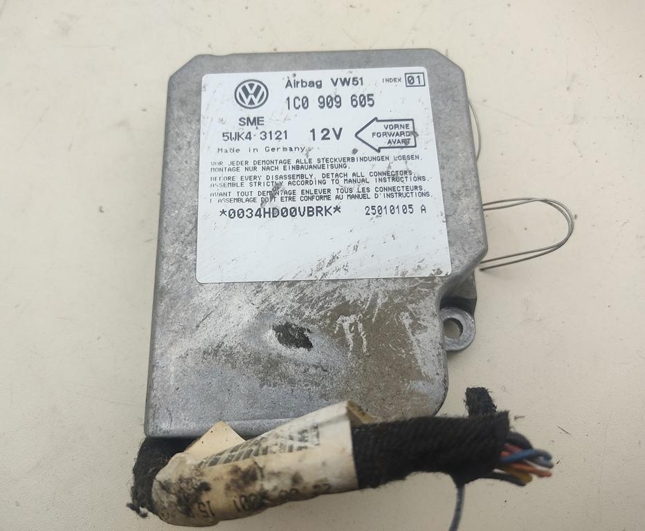 блок AirBag SEAT Alhambra 2001, 1.9 л., дизель, МКПП, чёрный, минивэн, 1C0909605