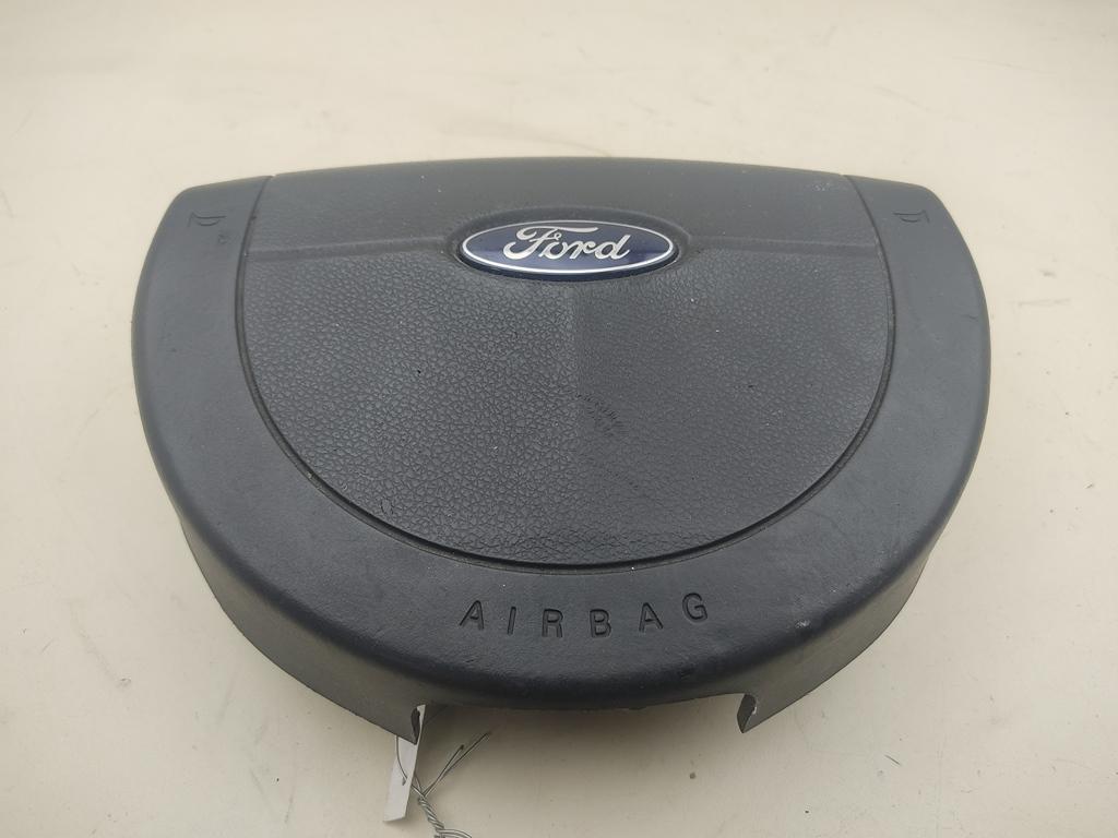 подушка безопасности водителя Ford Fiesta 5 поколение 2004, 1.3 л., бензин, МКПП, чёрный, хетчбэк 5 дв., 5S6AA042B85AA - фото №1