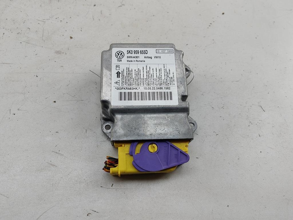 блок AirBag Volkswagen Golf-6 2010, 1.4 л., бензин, АКПП, серый, хетчбэк 5 дв., 5K0959655D