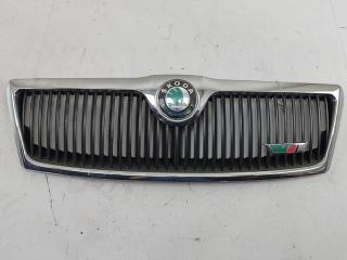 решетка радиатора Skoda Octavia mk2 (A5 1Z) 2005, чёрный, универсал, 1Z0853668