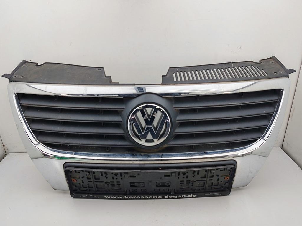 решетка радиатора Volkswagen Passat B6 2008, синий, универсал, 3C0853651 - фото №1