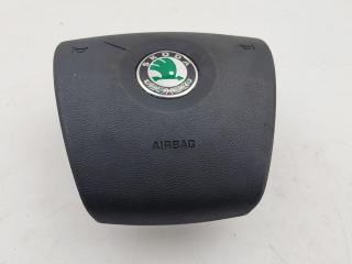 подушка безопасности водителя Skoda Fabia 2 поколение (5J) 2009, 1.2 л., бензин, МКПП, серый, хетчбэк 5 дв., 5J0880201D