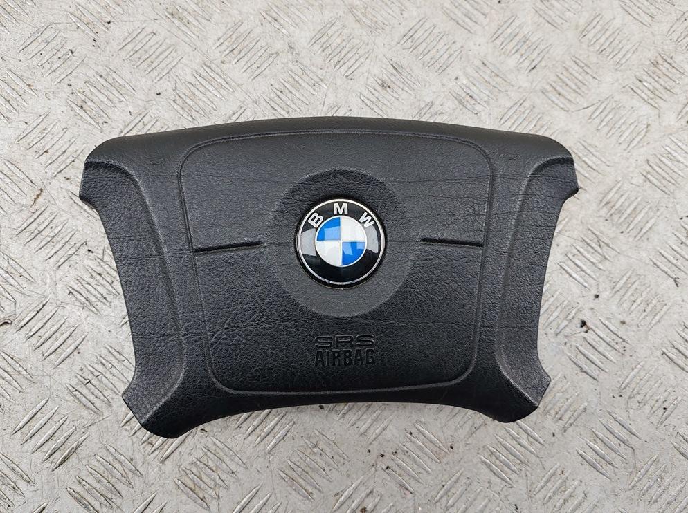 подушка безопасности водителя BMW 5 серия E39 1996, 2.0 л., бензин, МКПП, красный, седан, 3310944453 - фото №1