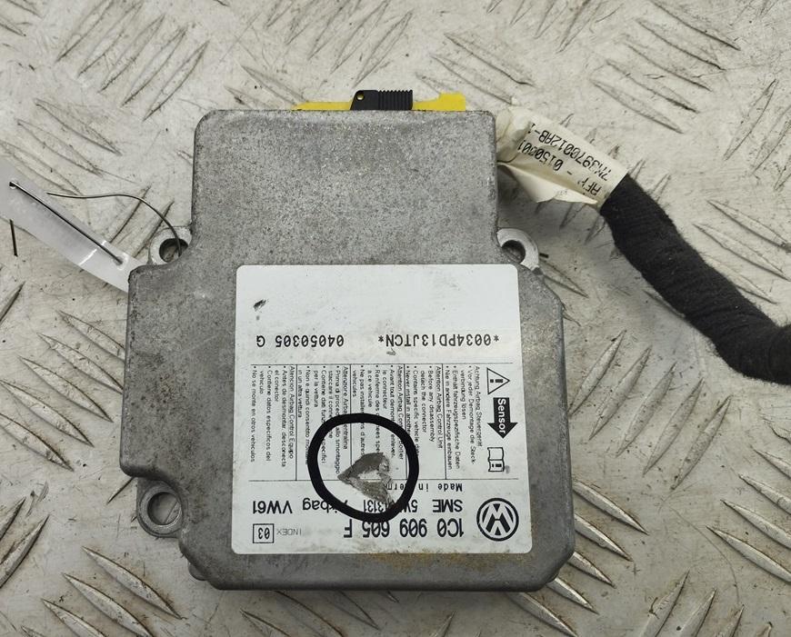 блок AirBag Volkswagen Sharan 2005, 1.9 л., дизель, АКПП, синий, минивэн, 1C0909605F