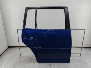 дверь сдвижная Volkswagen Touran 1 поколение [рестайлинг] 2008, синий, минивэн