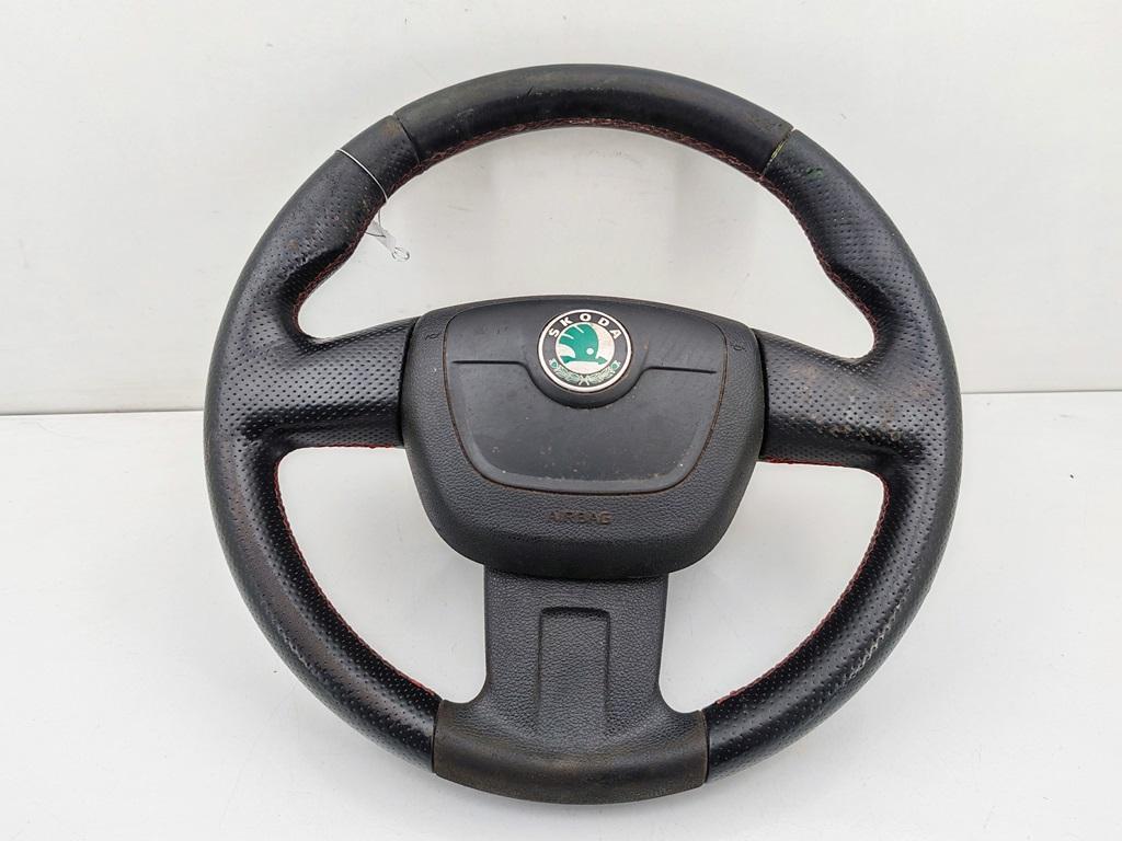 руль Skoda Fabia mk2 (5J) 2011, 1.2 л., бензин, МКПП, красный, хетчбэк 5 дв., 5J0419091B
