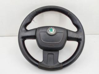 руль Skoda Fabia mk2 (5J) 2011, 1.2 л., бензин, МКПП, красный, хетчбэк 5 дв., 5J0419091B