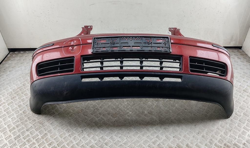 бампер передний Volkswagen Golf-4 2000, бензин, красный, хетчбэк 5 дв., 1J0807221 - фото №1