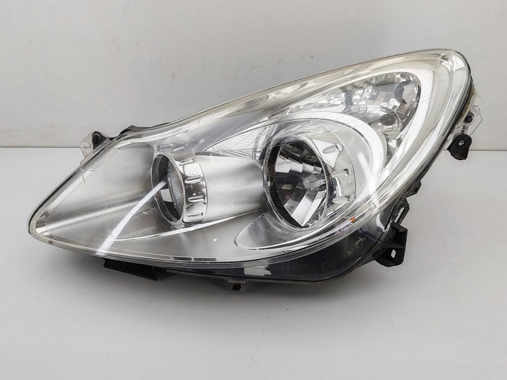 фара левая Opel Corsa D 2007, 1.4 л., бензин, МКПП, синий, хетчбэк 3 дв., 13186381