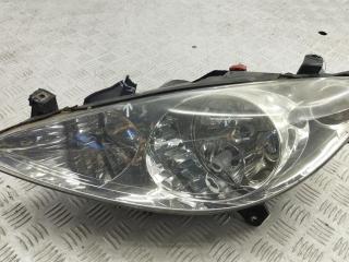 фара левая Peugeot 307 1 поколение 2004, 2.0 л., бензин, МКПП, чёрный, кабриолет, 9641615780