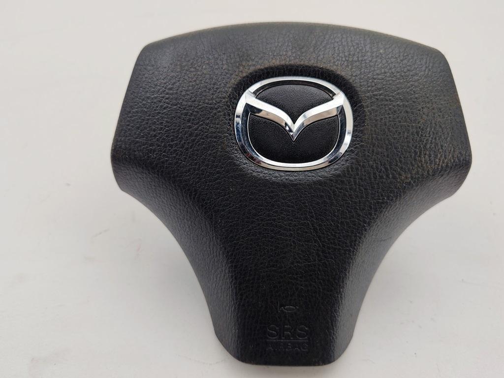 подушка безопасности водителя Mazda 6 GG/GY 2003, 2.3 л., бензин, МКПП, серый, хетчбэк 5 дв., 0080P1150043 - фото №1