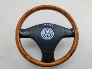 руль Volkswagen Sharan 1 поколение [рестайлинг] 2002, 1.8 л., бензин, МКПП, чёрный, минивэн, 7M3419091BB