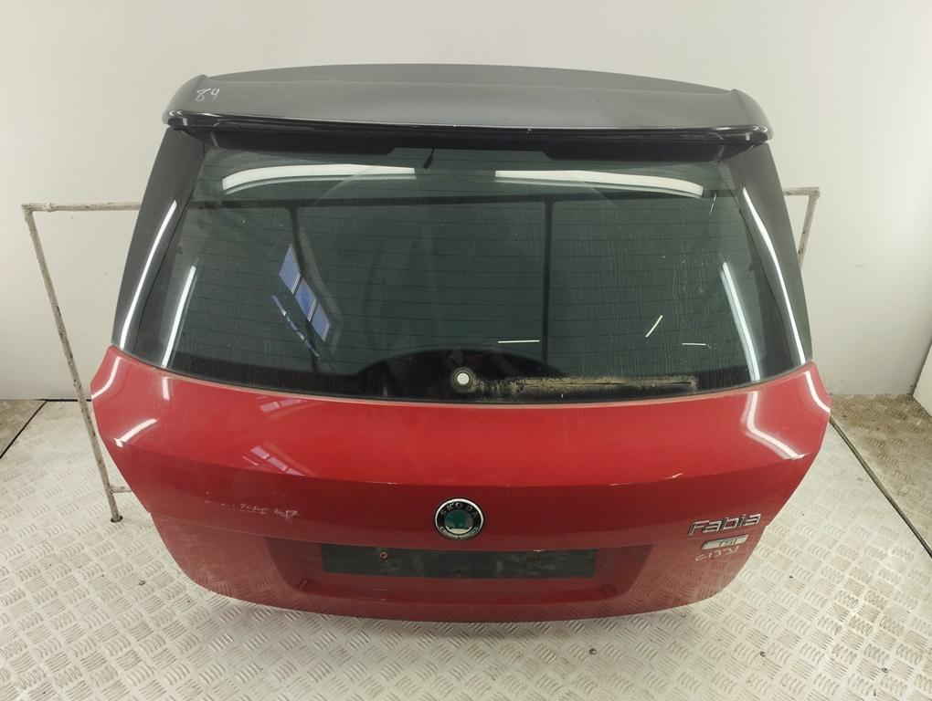 крышка багажника Skoda Fabia mk2 (5J) 2011, красный, хетчбэк 5 дв. - фото №1