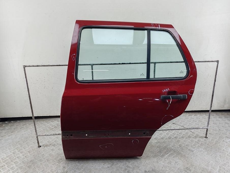 дверь сдвижная Volkswagen Golf-3 1994, красный, хетчбэк 5 дв. - фото №1