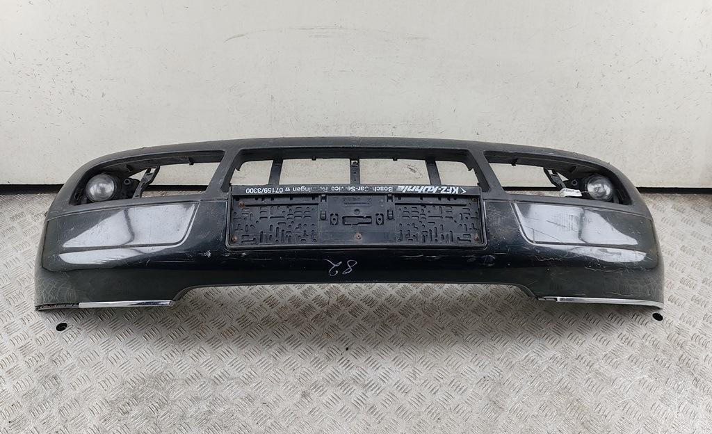 бампер передний Audi A6 C5 1999, чёрный, 4B0807103
