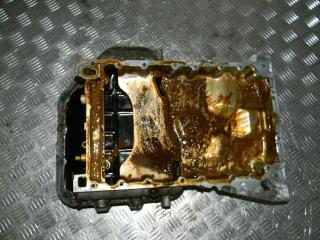 Поддон бензиновый Hyundai Santa Fe 3 поколение (DM) [рестайлинг] 2015, 3.3 л., бензин, АКПП, внедорожник 5 дв., 215203C153, 215103C201