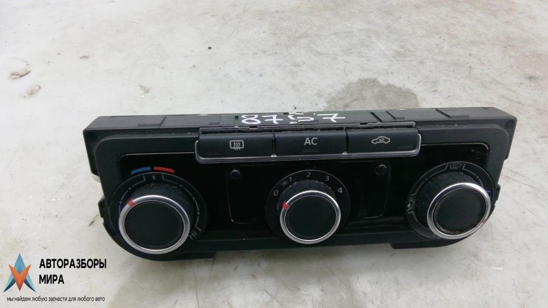 блок управления печки / климат-контроля Volkswagen Passat B7 2011, 2.0 л., дизель, МКПП, универсал, 3C0907521G, 3C0907521B, 3C0907521D, 3C0907521F, 3C0907521C, 7N0907426BT - фото №1