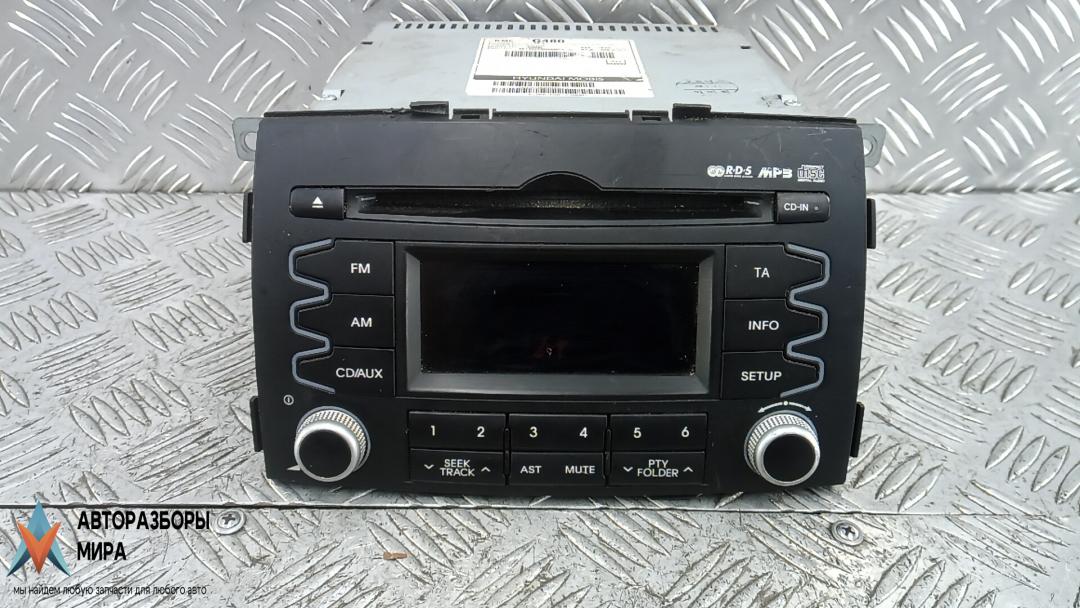 магнитола Kia Sorento 2 поколение 2011, 2.2 л., дизель, МКПП, внедорожник 5 дв., 961402P800CA - фото №1