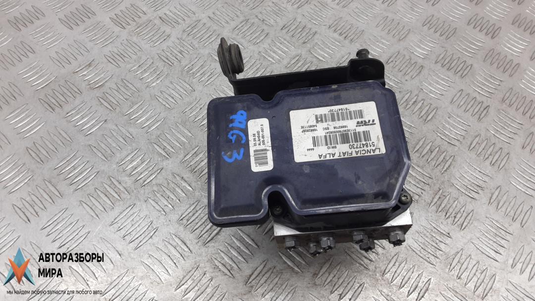блок ABS Lancia Delta 3 поколение 2008, 1.6 л., дизель, МКПП, хетчбэк 5 дв., 71752910, 71752911, 51847730, 16882806F, 54085113E - фото №1