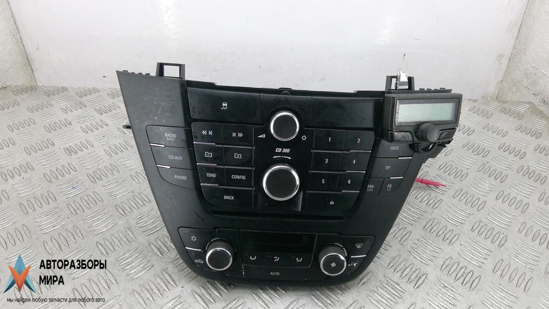магнитола Opel Insignia 1 поколение (A) 2009, 2.0 л., дизель, МКПП, хетчбэк 5 дв., 13317120 - фото №1