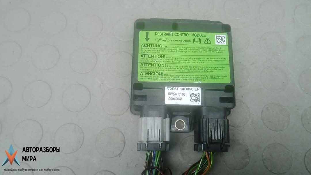блок AirBag Ford Fusion 1 поколение 2004, 1.4 л., дизель, робот, хетчбэк 5 дв., 2S6T14B056EP - фото №1