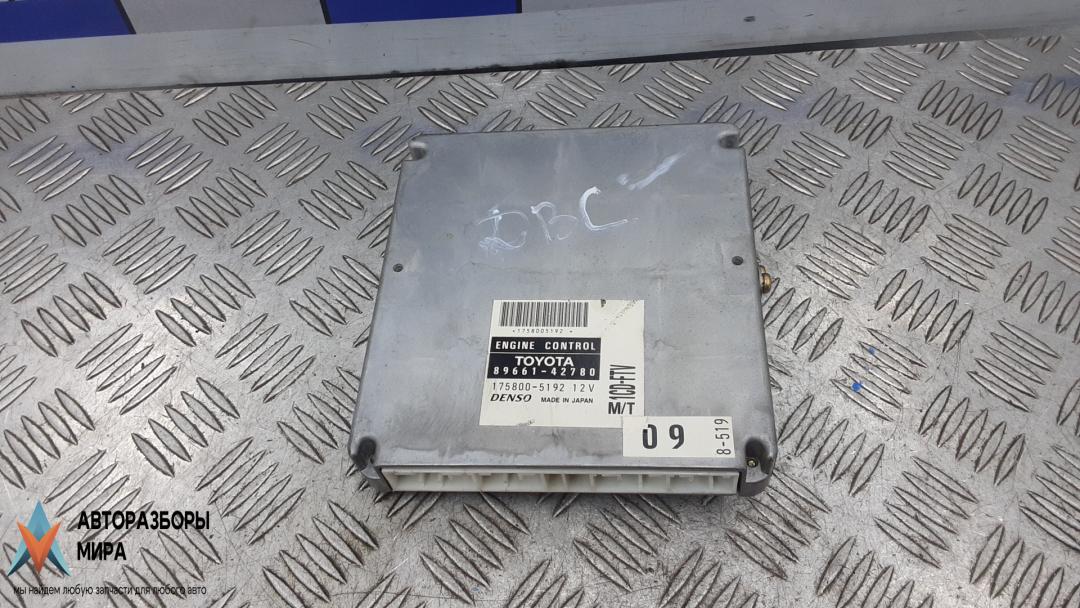 ЭБУ Toyota RAV4 2 поколение (XA20) 2002, 2.0 л., дизель, МКПП, внедорожник 5 дв., 89661042780, 1758005192 - фото №1