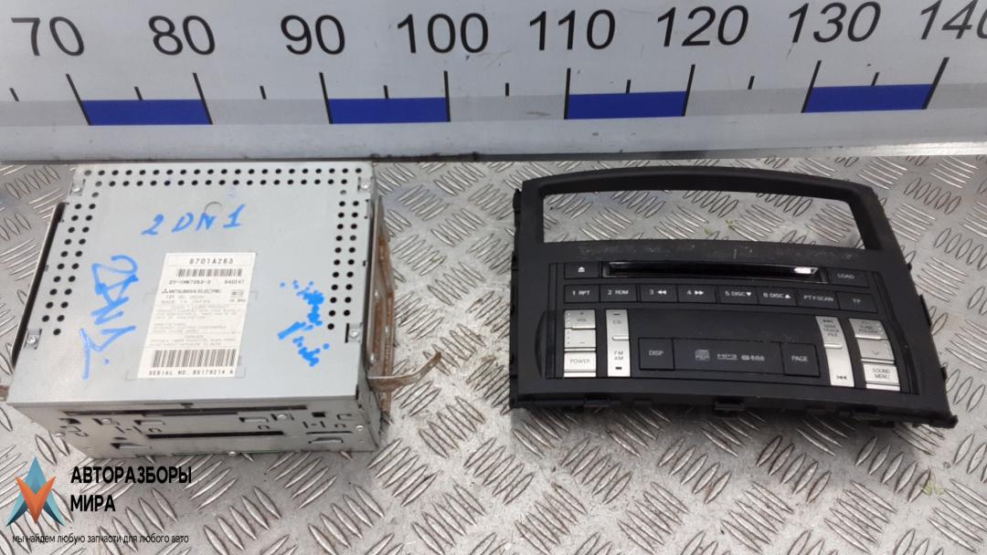 магнитола Mitsubishi Pajero 4 поколение 2009, 3.2 л., дизель, МКПП, внедорожник 5 дв., 8701A263, 8002A256XA - фото №1