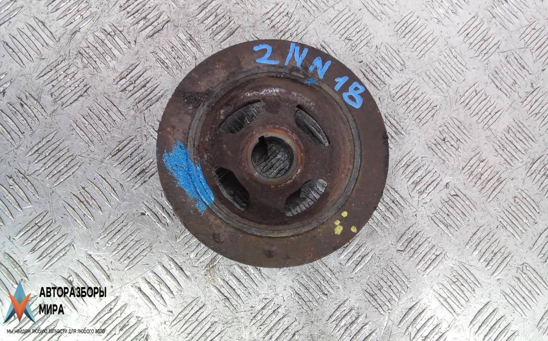 Шкив коленвала демпферный бензиновый Nissan Murano Z50 2005, 3.5 л., бензин, АКПП, внедорожник 5 дв. - фото №1