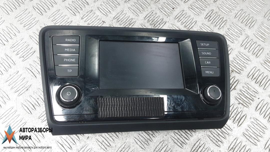 монитор Skoda Octavia 3 поколение (A7) 2014, 1.6 л., дизель, МКПП, хетчбэк 5 дв., 5E0919605 - фото №1