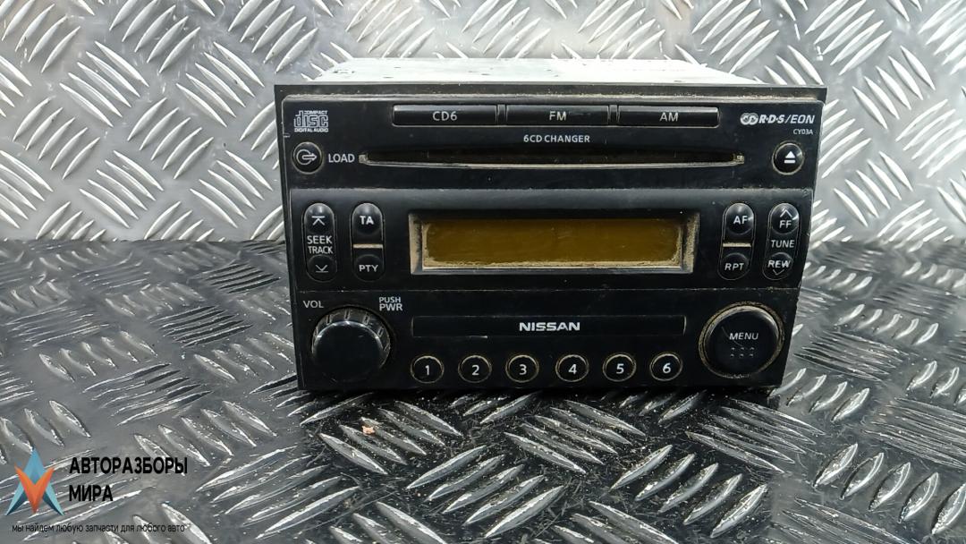 магнитола Nissan Navara D40 2005, 2.5 л., дизель, МКПП, пикап, 28185EB400 - фото №1