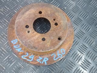 диск тормозной задний Kia Rio 2 поколение [рестайлинг] 2010, 1.5 л., дизель, МКПП, хетчбэк 5 дв.