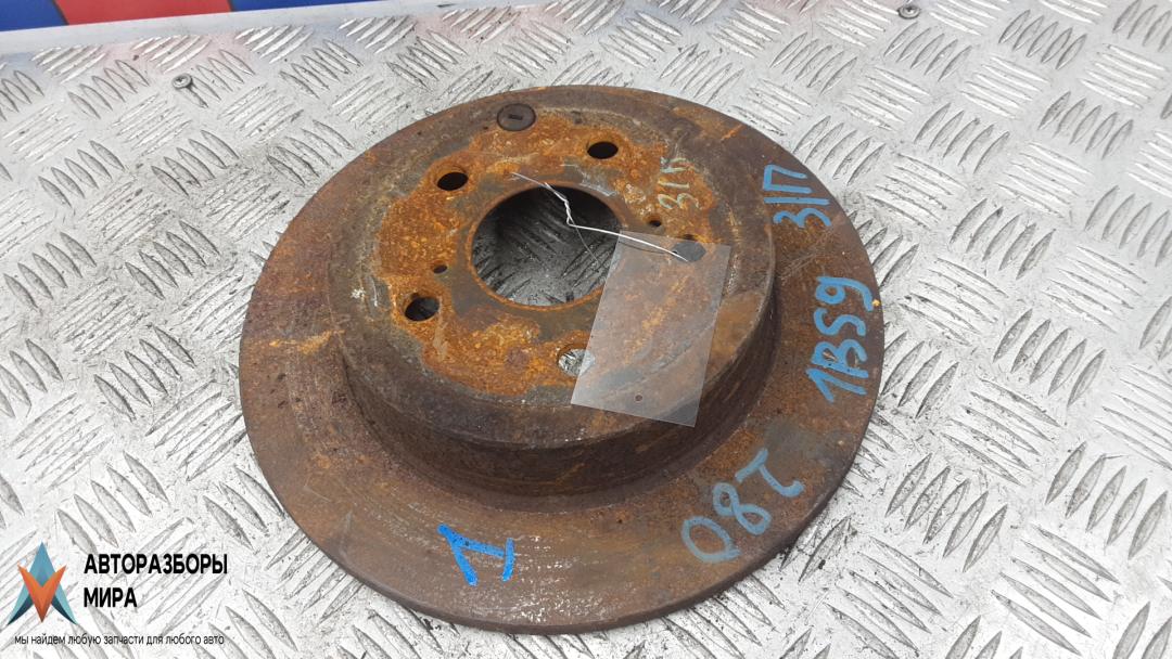 диск тормозной задний Toyota RAV4 3 поколение (XA30) 2007, 2.2 л., дизель, МКПП, внедорожник 5 дв. - фото №1