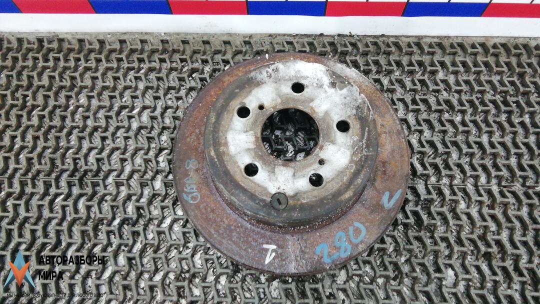 диск тормозной задний Toyota Avensis 2 поколение (T250) 2005, 2.2 л., дизель, МКПП, универсал - фото №1