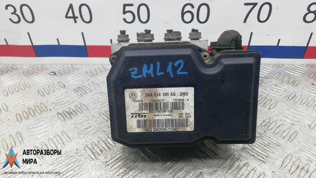 блок ABS Volkswagen Passat B7 2011, 2.0 л., дизель, МКПП, седан, 3AA614109AG - фото №1