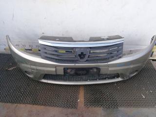 бампер передний Dacia Sandero 1 поколение 2010, 1.4 л., бензин, МКПП, хетчбэк 5 дв.