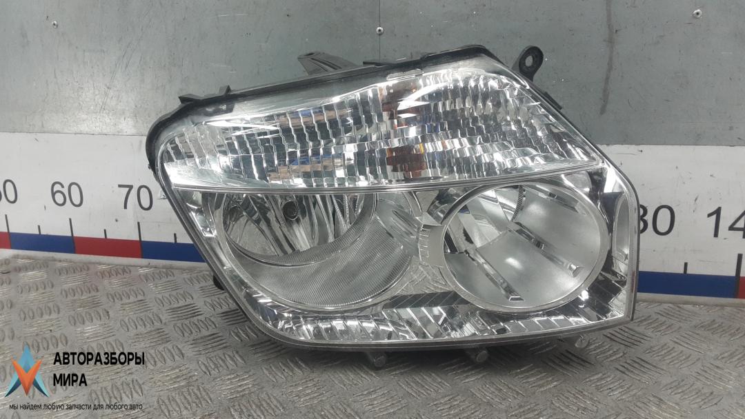 фара правая Renault Duster 1 поколение 2013, 1.5 л., дизель, МКПП, внедорожник 5 дв. - фото №1