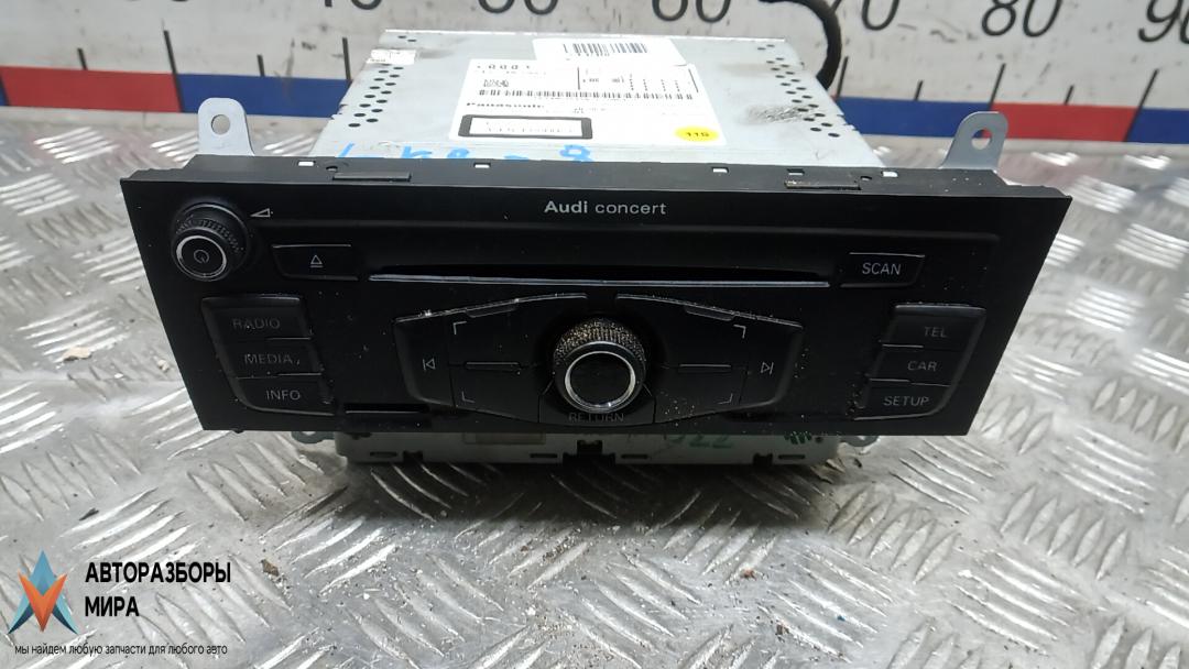 магнитола Audi Q5 8R 2011, 2.0 л., дизель, МКПП, внедорожник 5 дв., 8T2035186P - фото №1