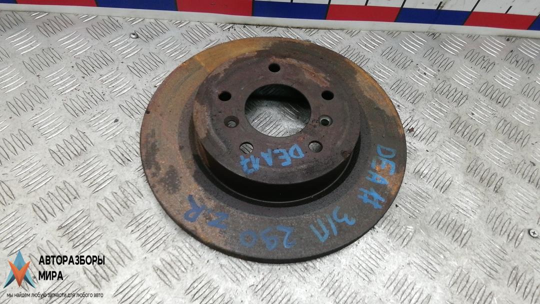 диск тормозной задний Nissan Qashqai 2 поколение 2014, 1.2 л., бензин, МКПП, внедорожник 5 дв., 432064EA0A - фото №1