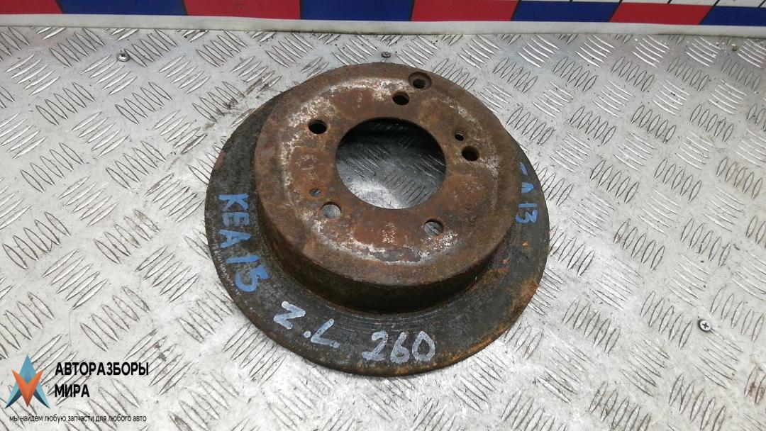 диск тормозной задний Kia Magentis 2 поколение 2007, 2.0 л., D CRDi, дизель, МКПП, седан, 5841139600 - фото №1