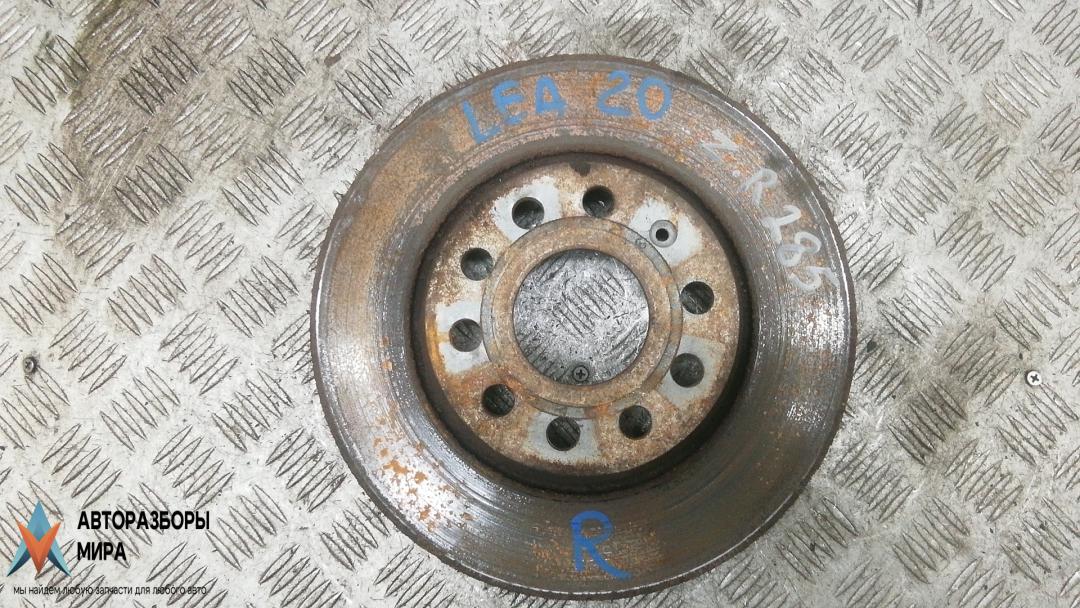 диск тормозной задний Volkswagen Passat B6 2009, 2.0 л., TDi, дизель, МКПП, седан, 1K0615601AD, 5Q0615601G - фото №1